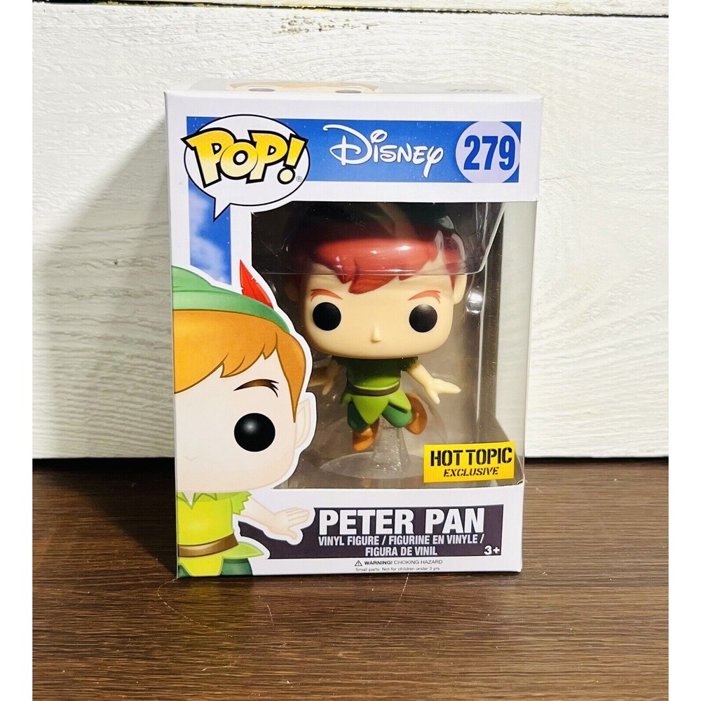 Funko Pop Peter Pan #279 Disney Movie Vinyl Figure Hot Topic Exclusive